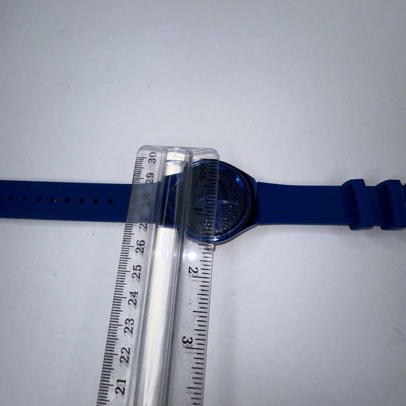 Lacoste Blue Teal Watch Rubber Band Quartz Gator Face Mens